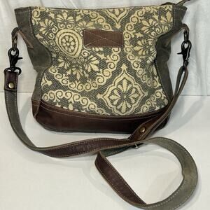 Myra Bags Womens Freaky Upcycled Materials Shoulder Bag Crossbody